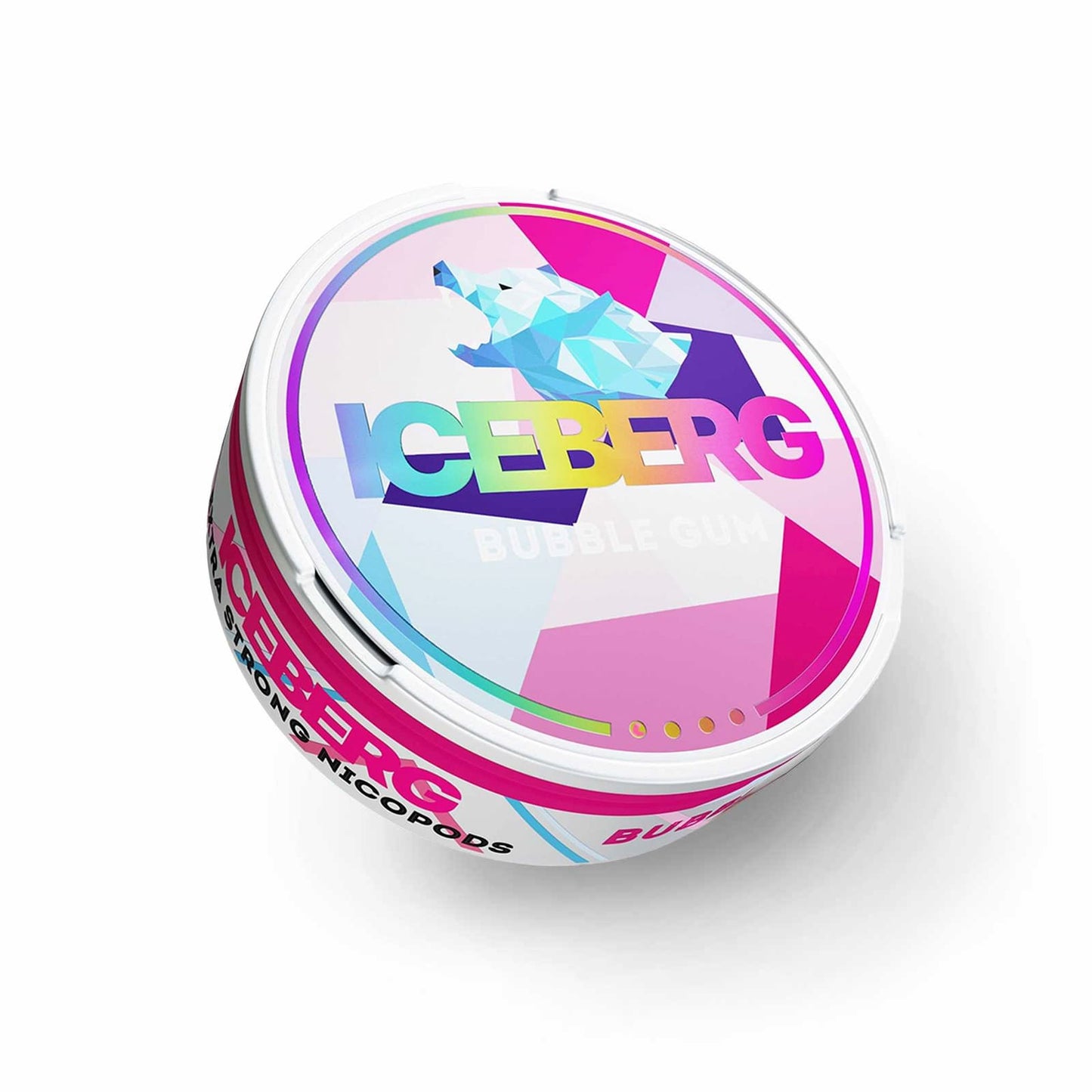 Iceberg Bubblegum Nicotine Pouches in UK - Sweet bubblegum flavor with 100mg strength.