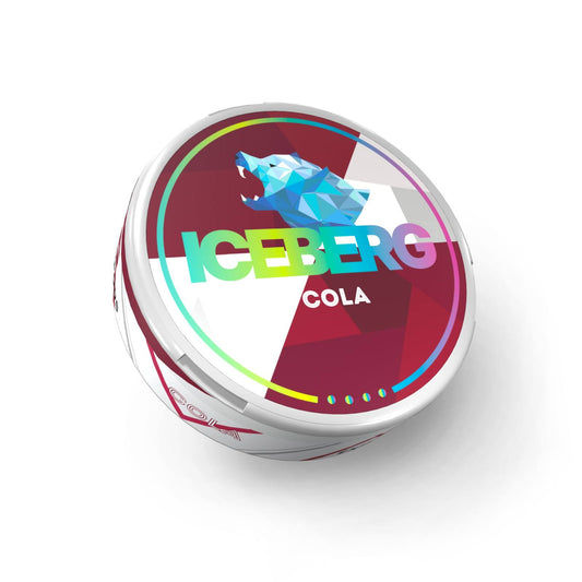 Iceberg Cola Nicotine Pouches in the UK - Classic cola flavor with 75mg strength.