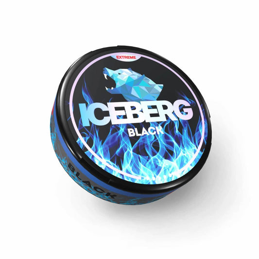 Iceberg Black Nicotine Pouches in the UK - Bold and intense black flavor with 150mg strength