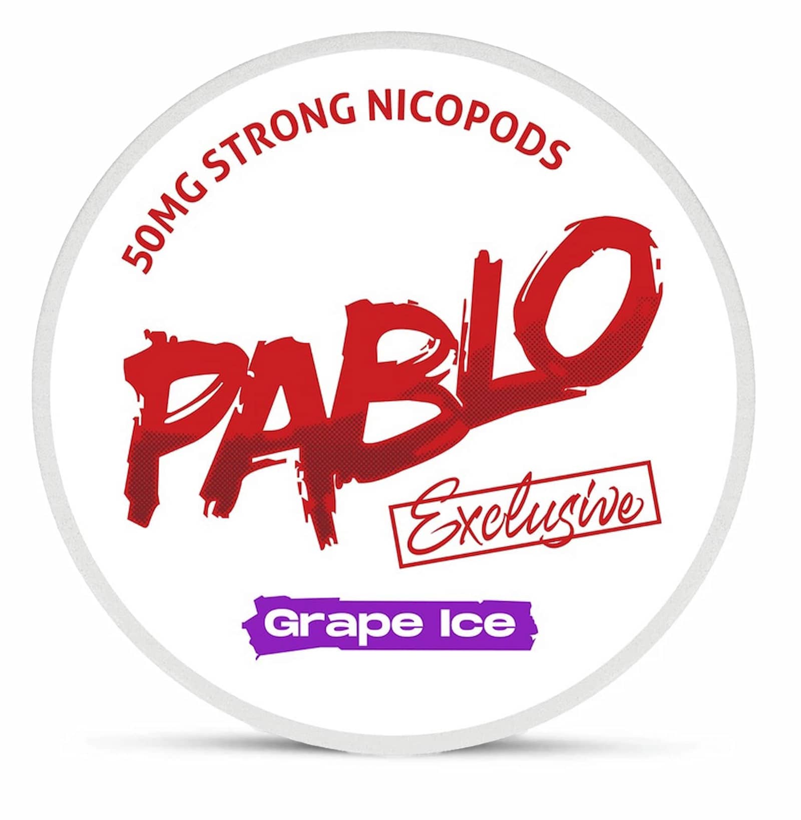 Pablo Grape Ice Nicotine Pouches in UK - Icy grape flavor with potent strength.