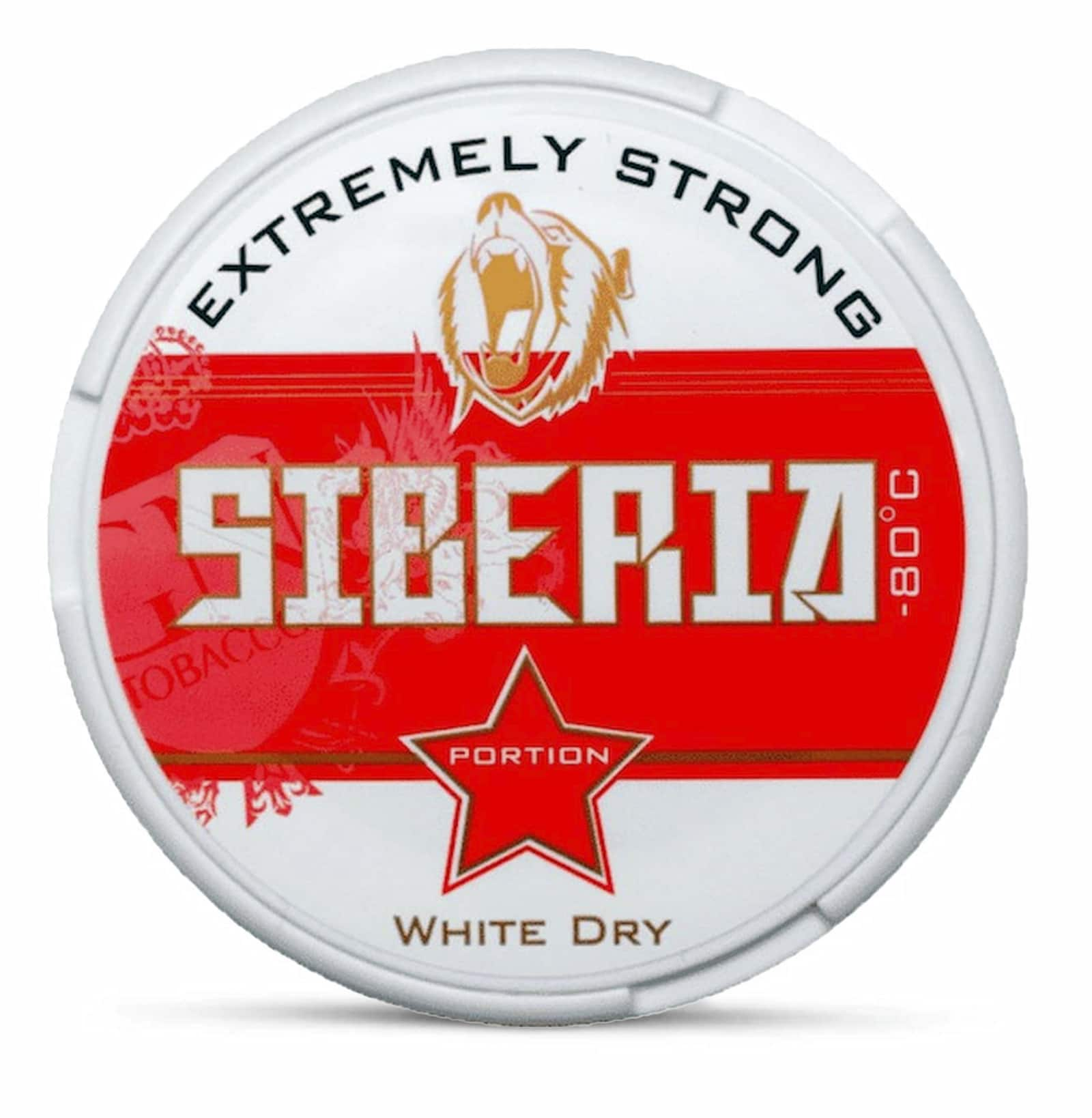 Siberia White Dry Nicotine Pouches - Intense mint strength with a dry and flavorful experience.