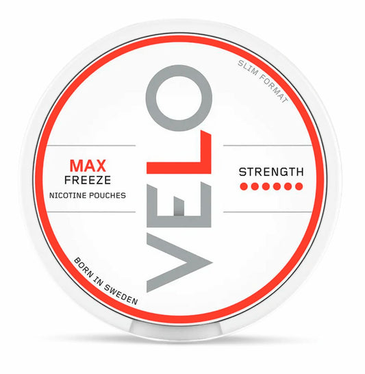 Indulge in the robust satisfaction of Velo Freeze Max Nicotine Pouches in the UK.